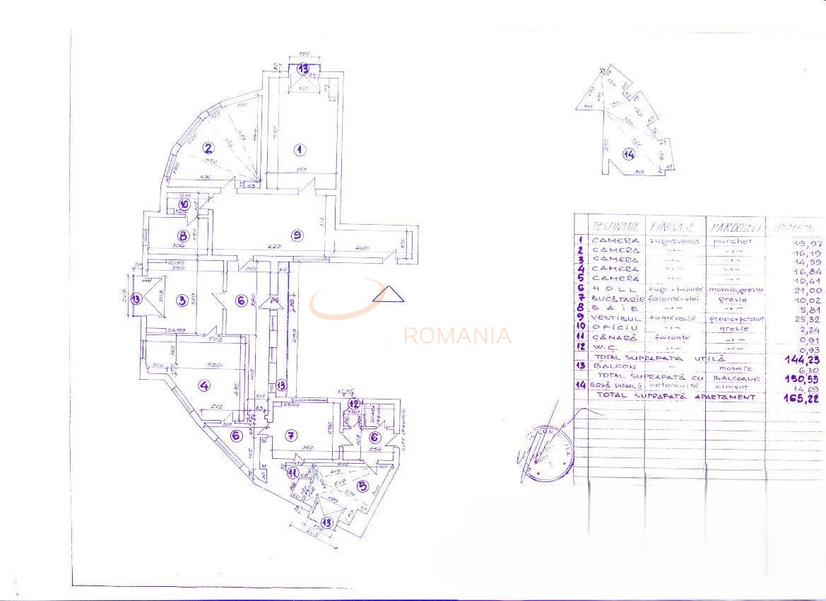 Apartament, 5 camere Bucuresti/Calea Victoriei