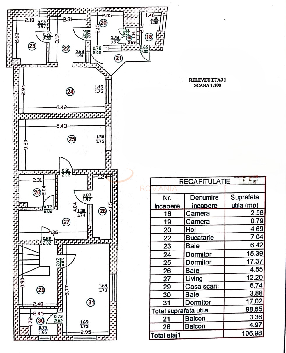 Casa, 12 camere Bucuresti/Piata Romana