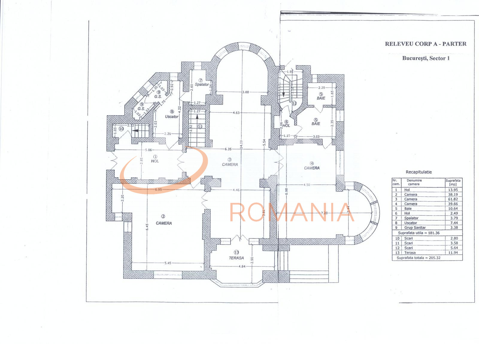 Casa, 14 camere Bucuresti/Kiseleff