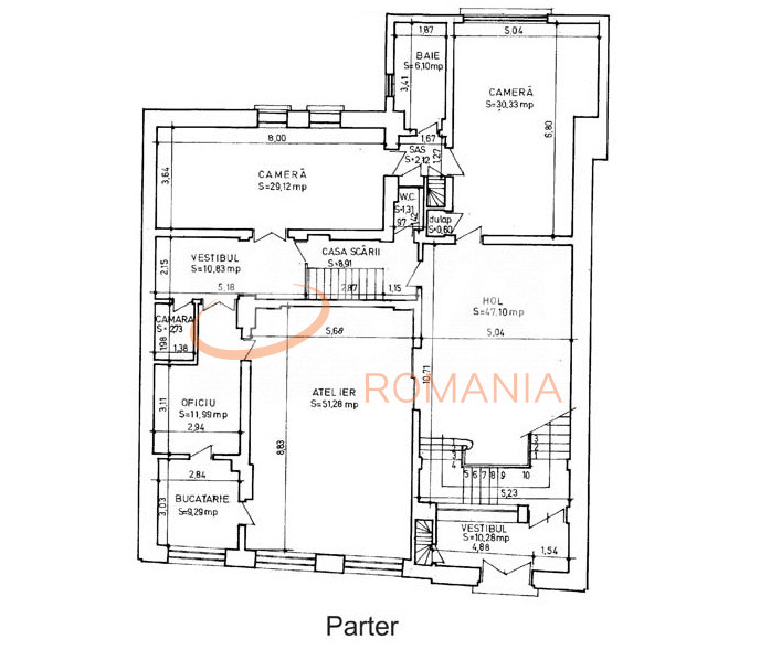 Casa, 15 camere Bucuresti/Unirii (s3)