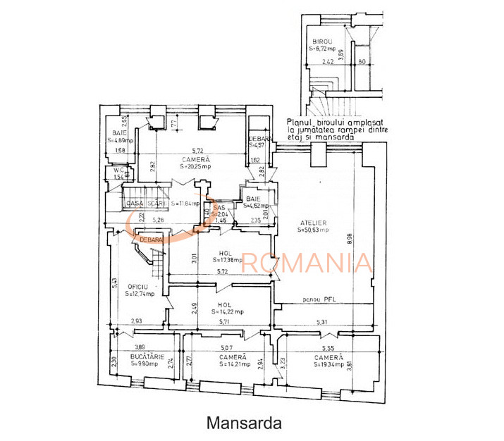 Casa, 15 camere Bucuresti/Unirii (s3)