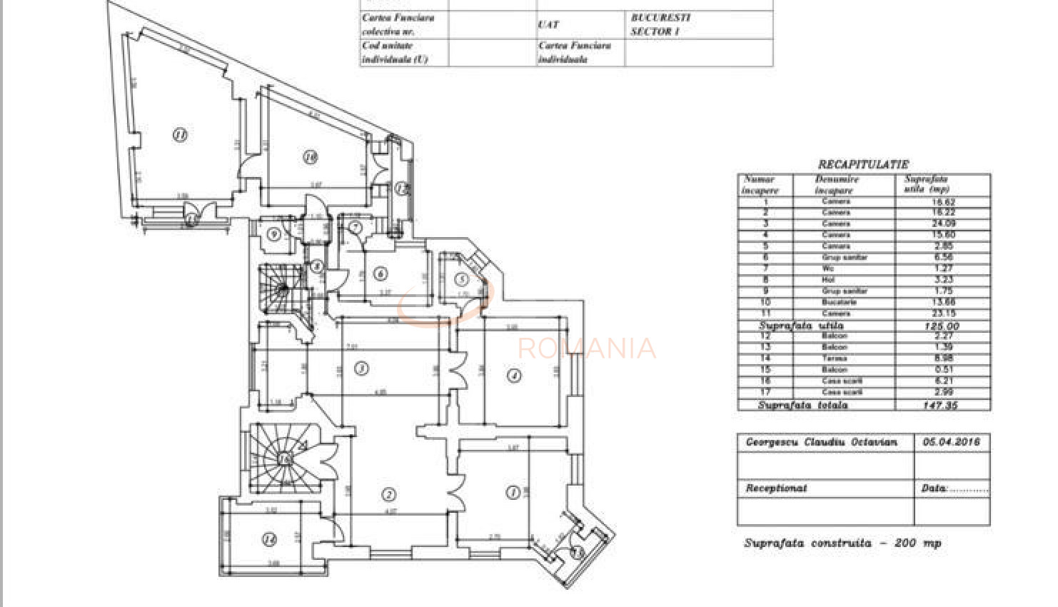 Casa, 16 camere Bucuresti/Kiseleff
