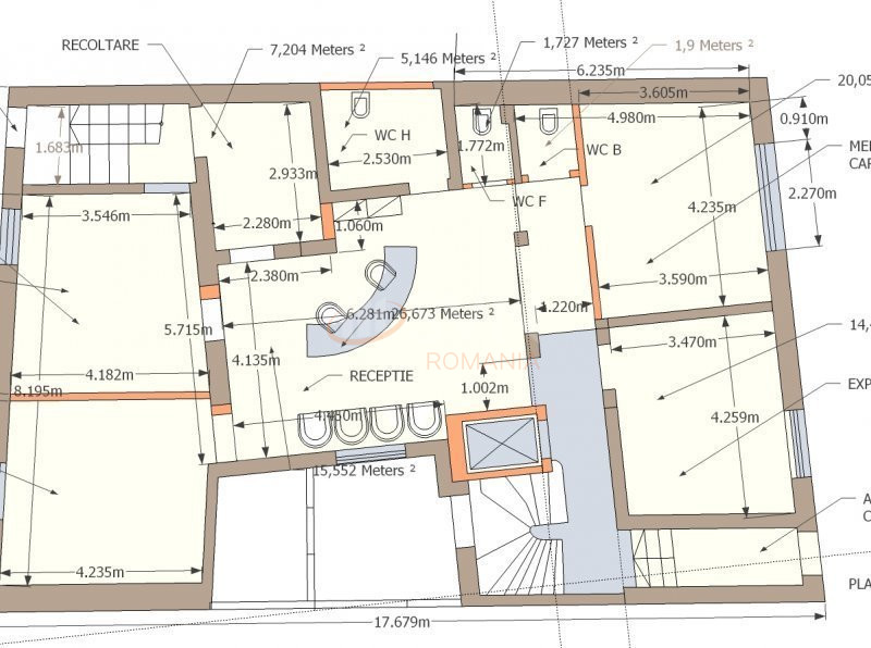 Casa, 25 camere Bucuresti/Universitate (s1)