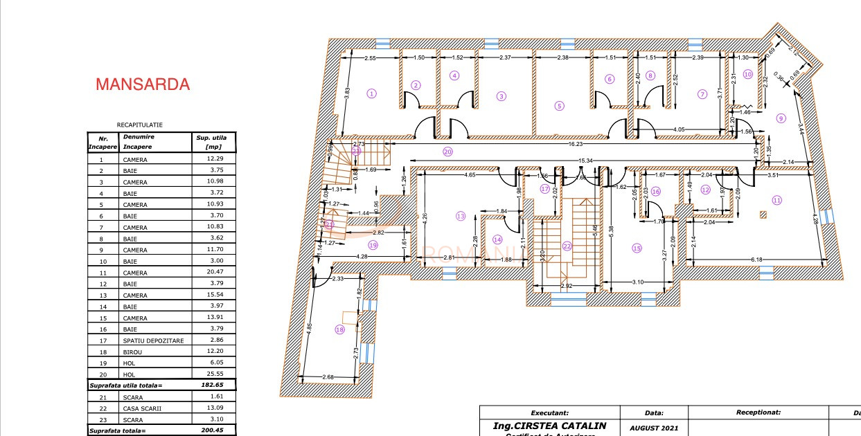 Casa, 30 camere Bucuresti/Unirii (s3)