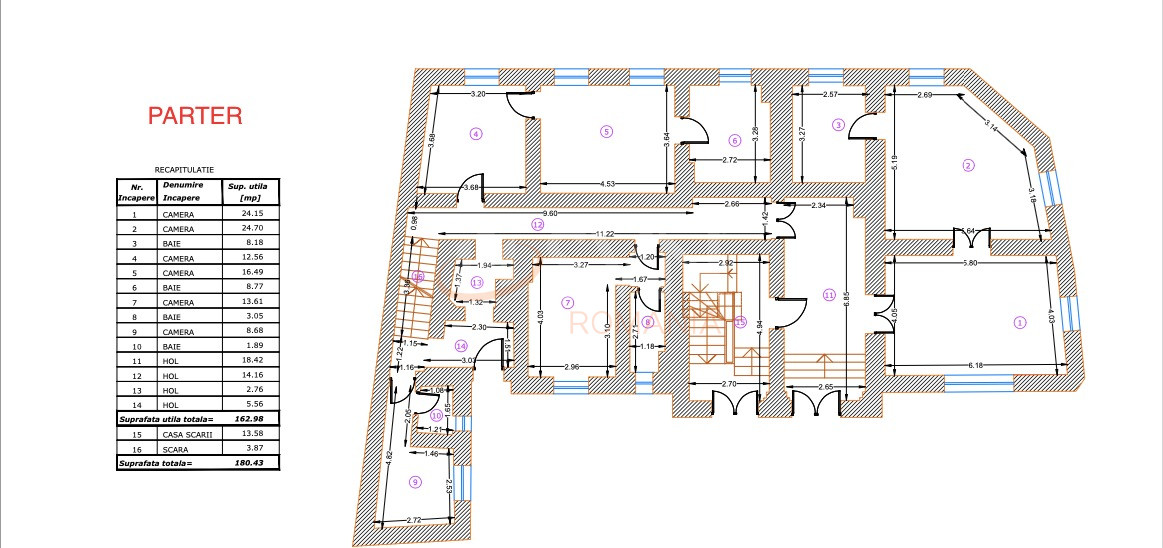 Casa, 30 camere Bucuresti/Unirii (s3)