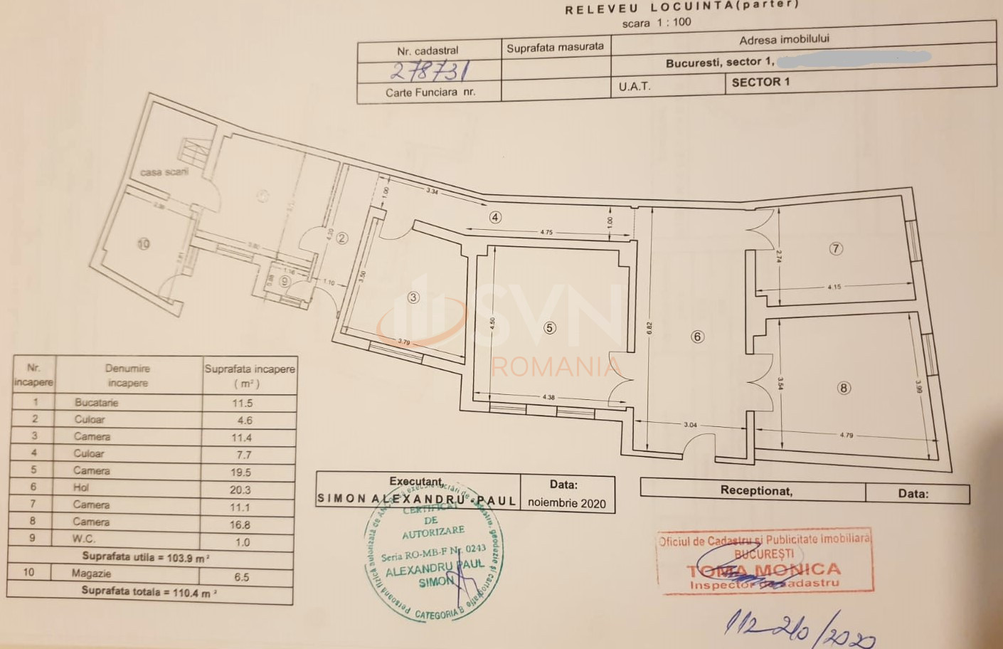 Casa, 4 camere Bucuresti/Piata Victoriei