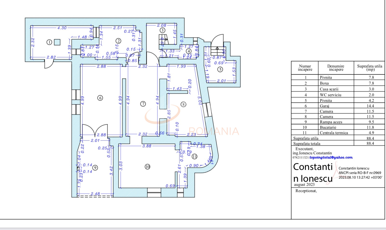 Casa, 9 camere Bucuresti/Arcul De Triumf
