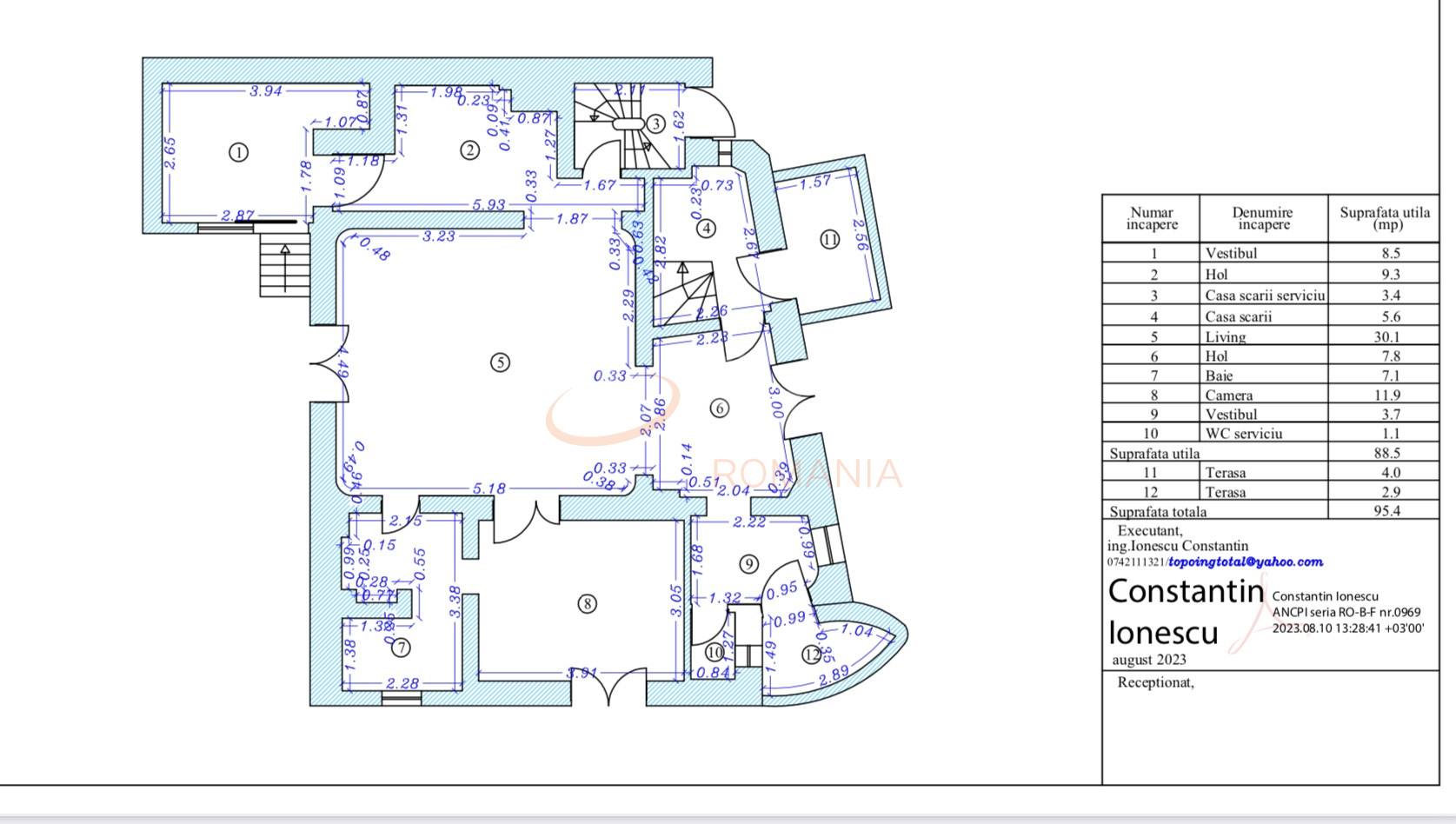 Casa, 9 camere Bucuresti/Arcul De Triumf