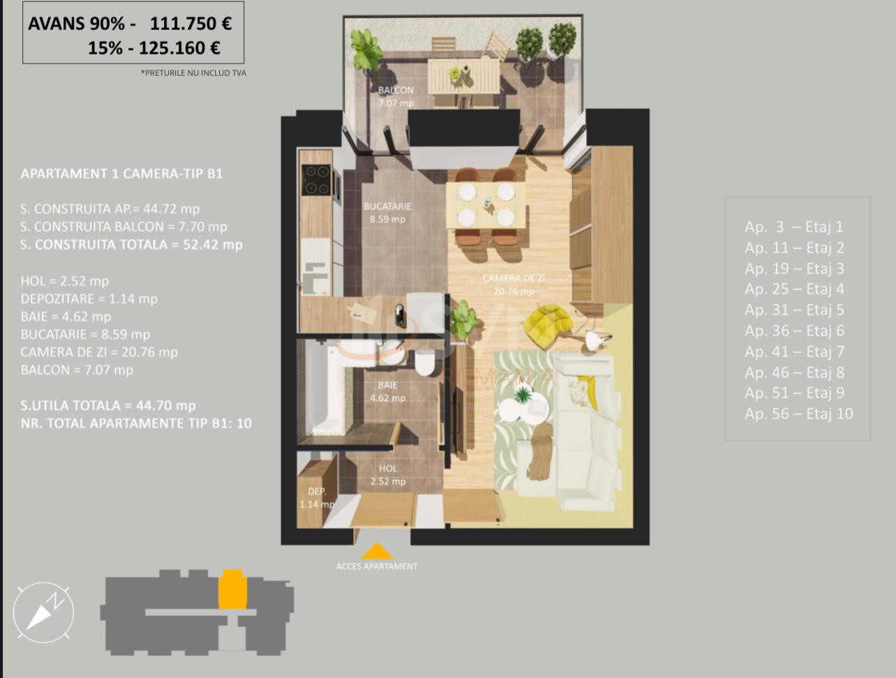 Garsoniera Bucuresti/Cotroceni