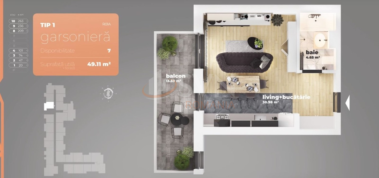 Garsoniera Bucuresti/Berceni