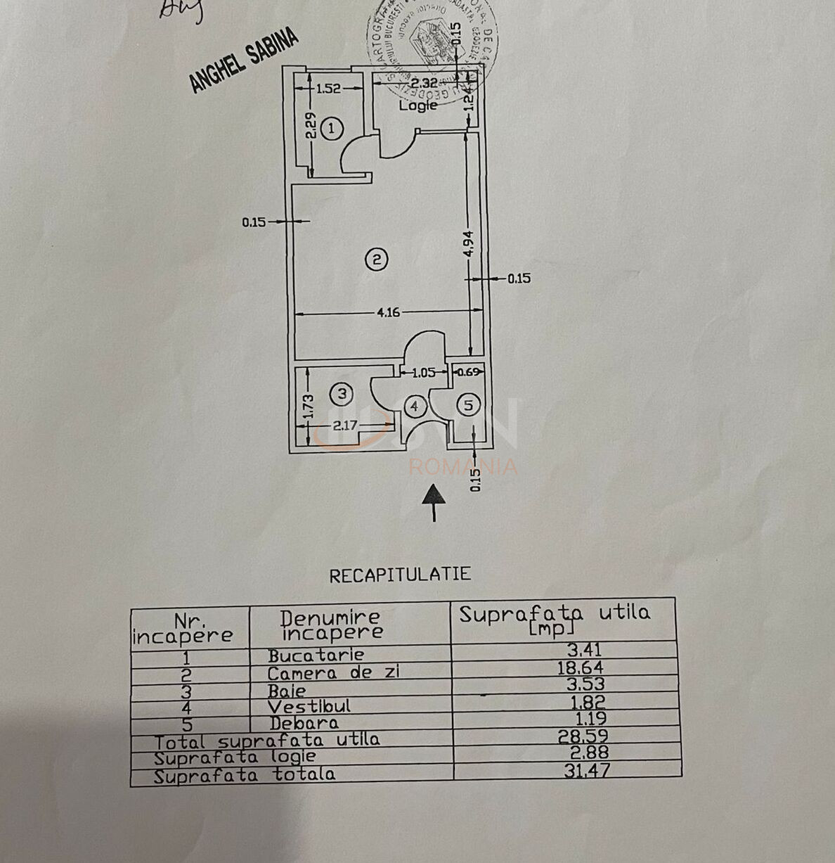 Garsoniera Bucuresti/Lujerului