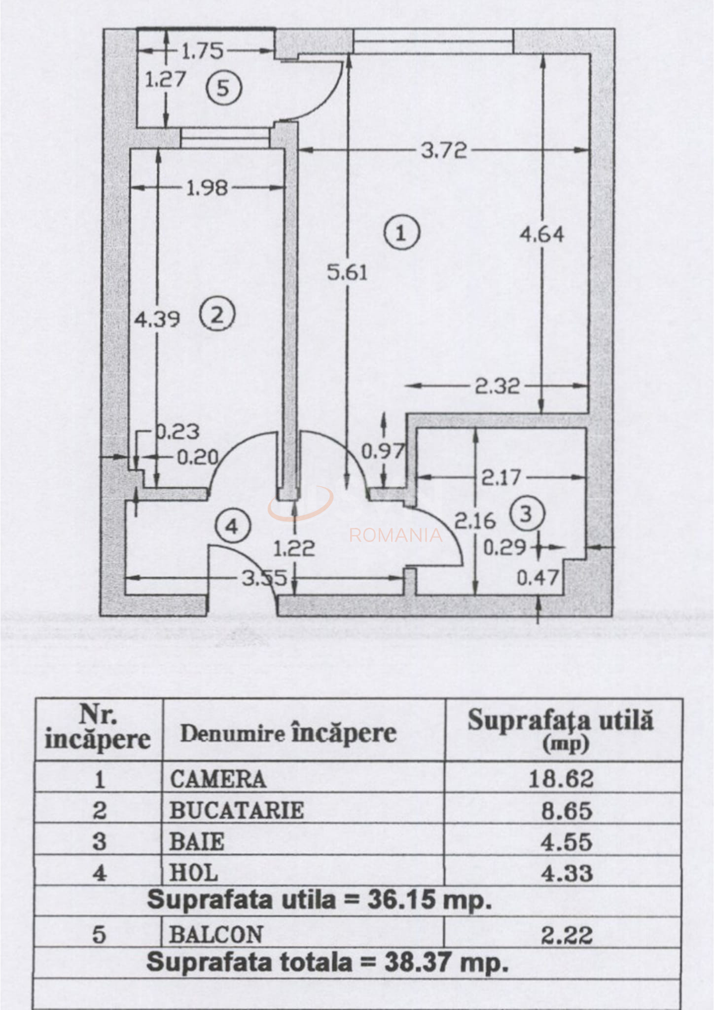Garsoniera Bucuresti/Pacii