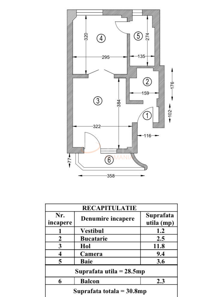 Garsoniera Bucuresti/Dacia