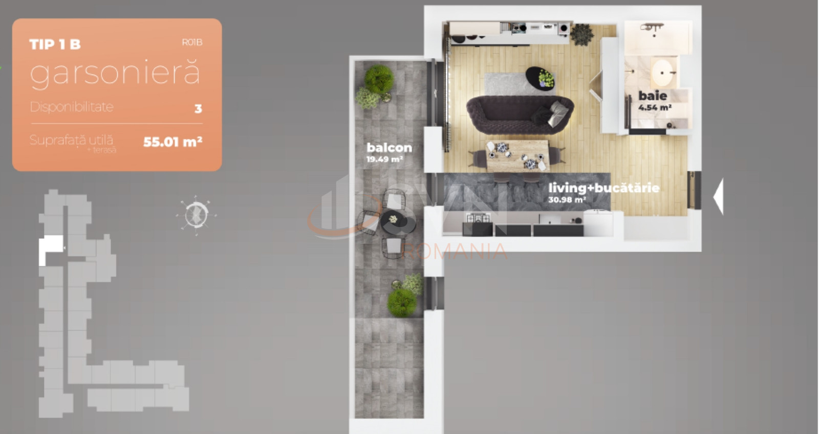 Garsoniera Bucuresti/Berceni