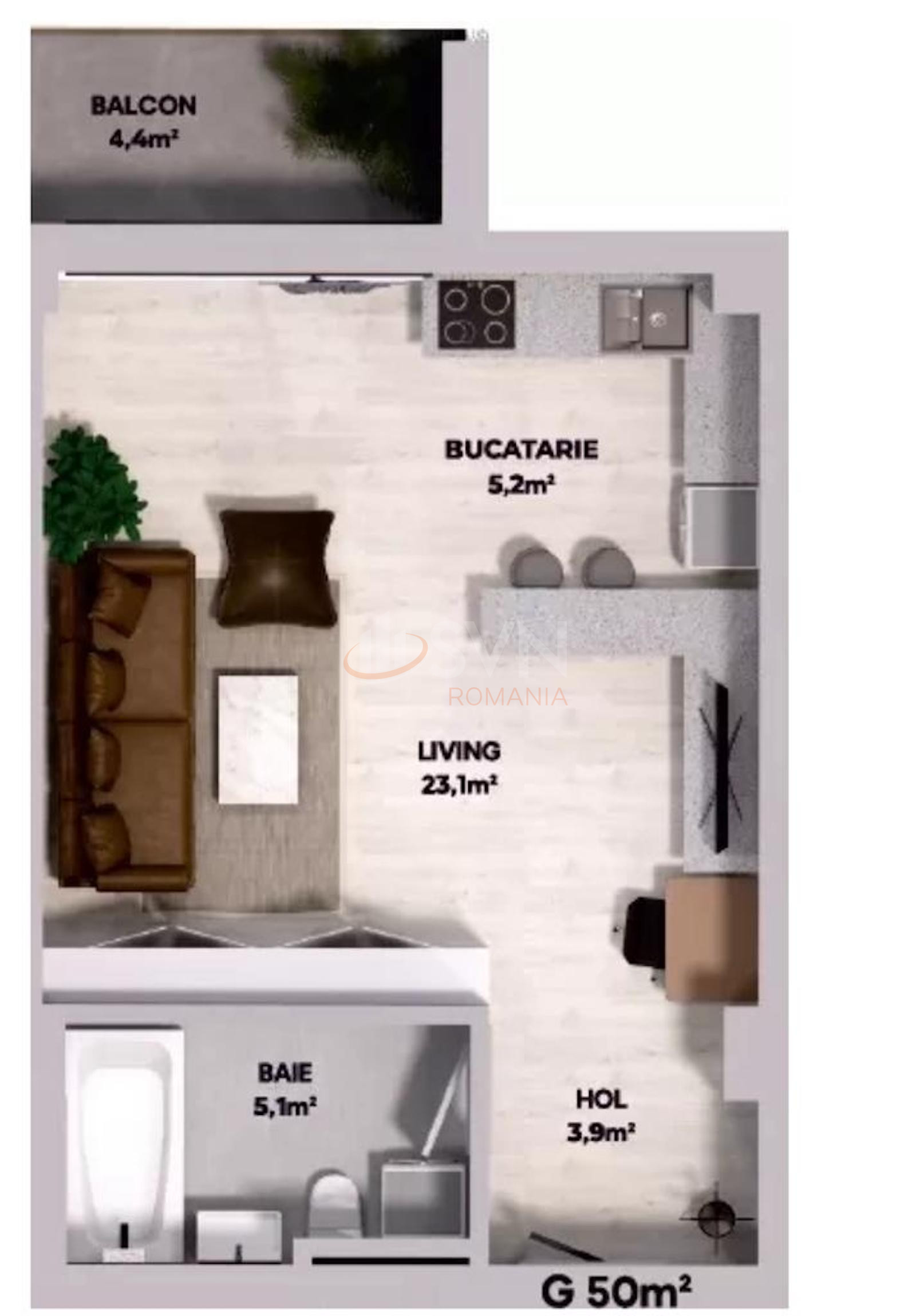 Garsoniera Ilfov/Voluntari