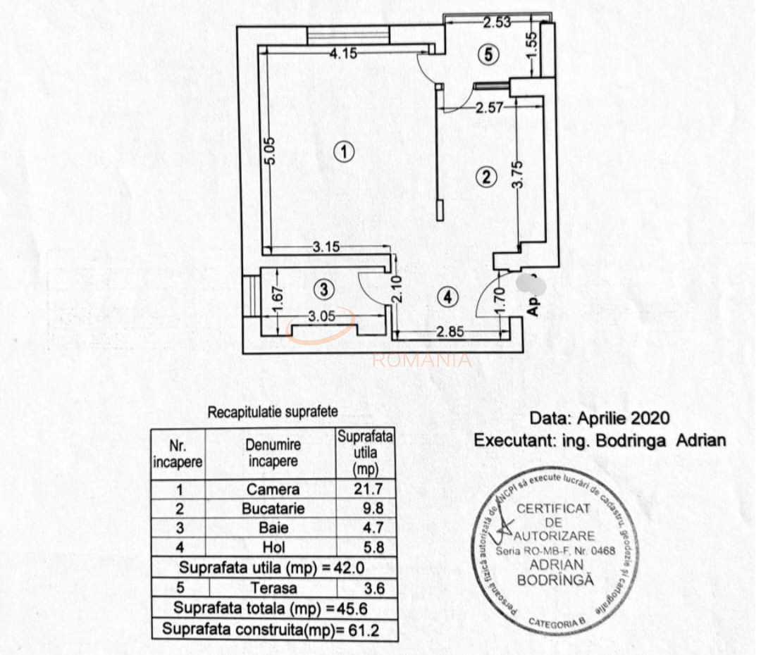 Garsoniera Bucuresti/Pipera