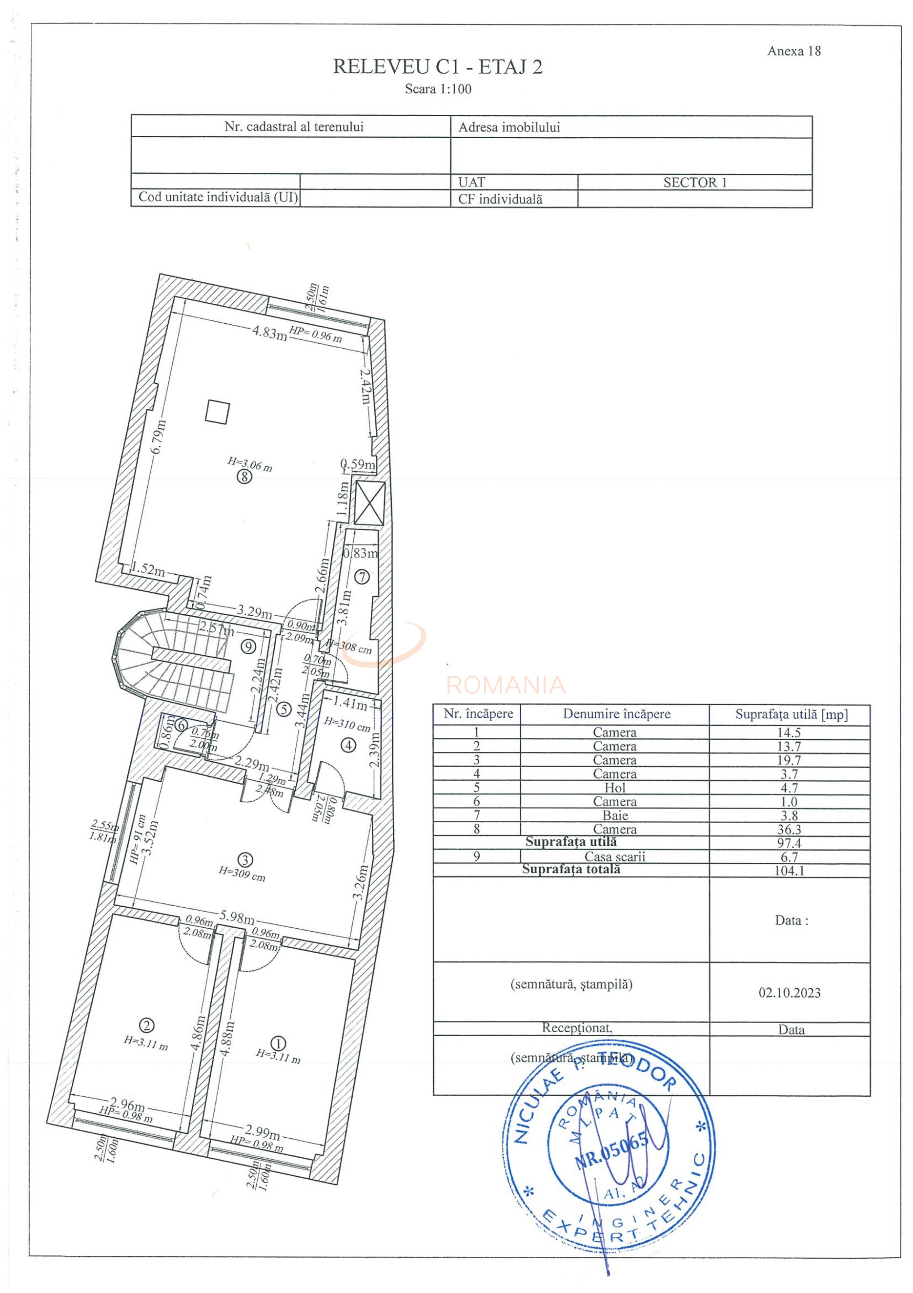Spatiu comercial 100 mp Bucuresti/Stirbei Voda