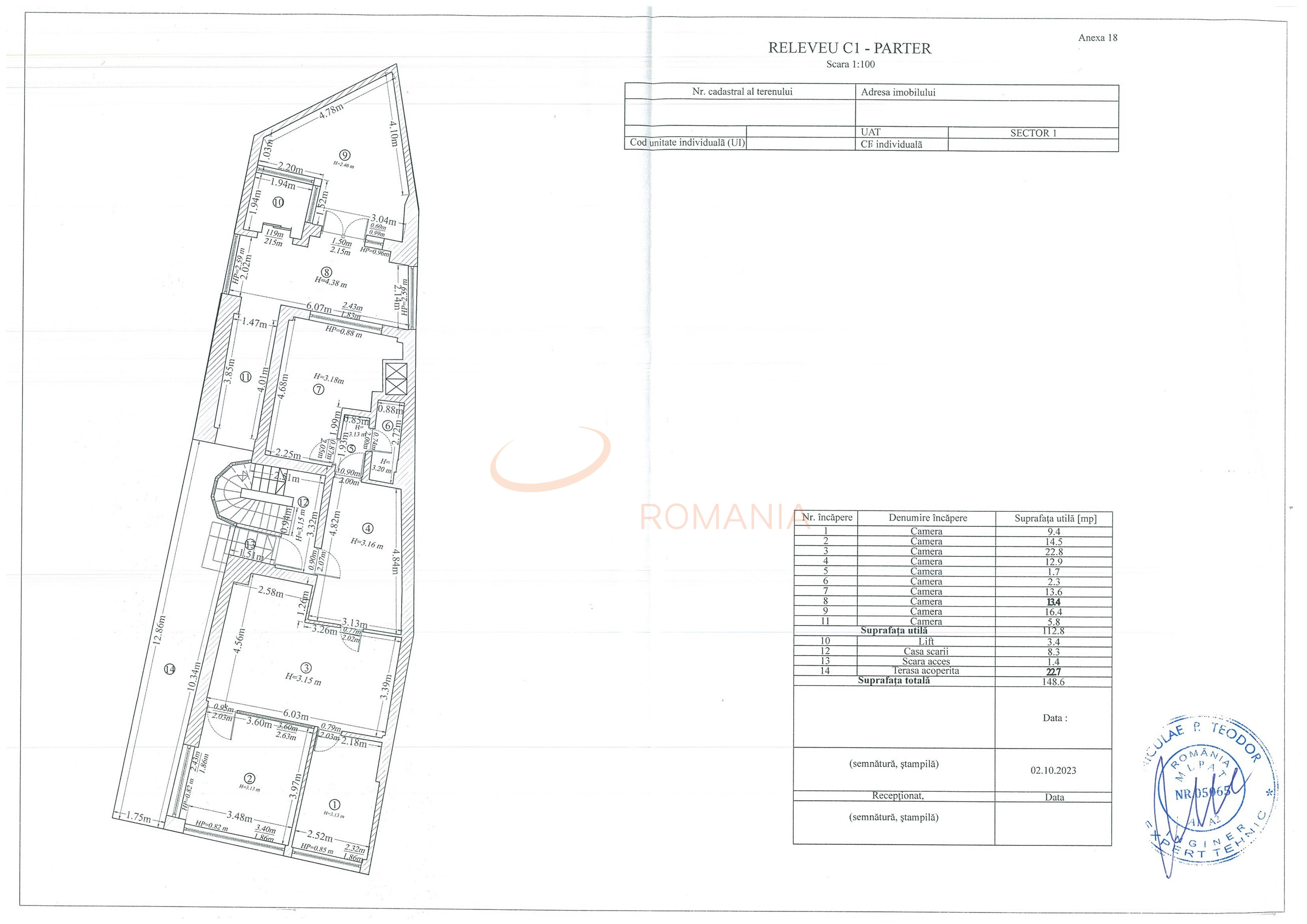 Spatiu comercial 100 mp Bucuresti/Stirbei Voda