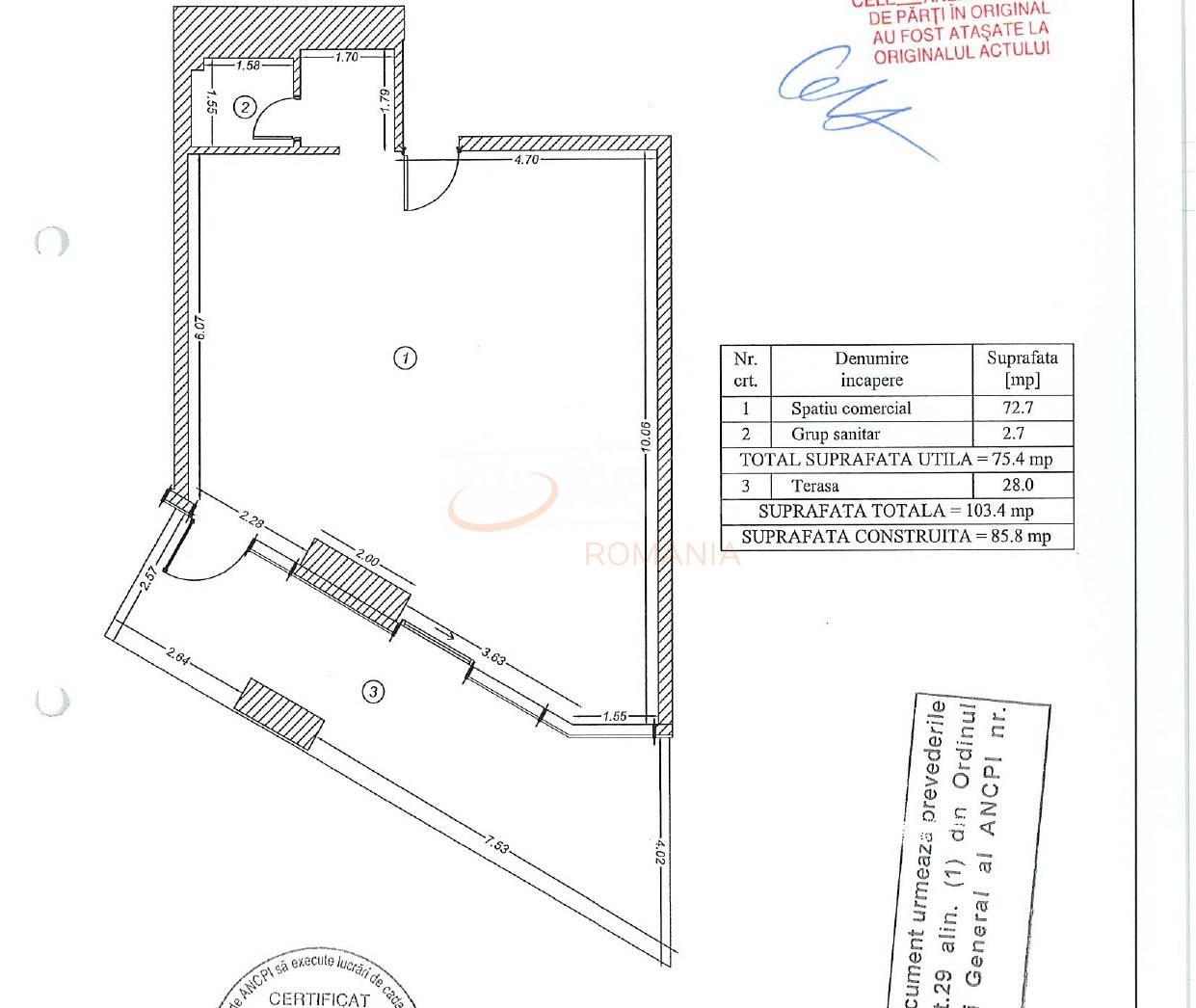 Spatiu comercial 100 mp Bucuresti/Floreasca