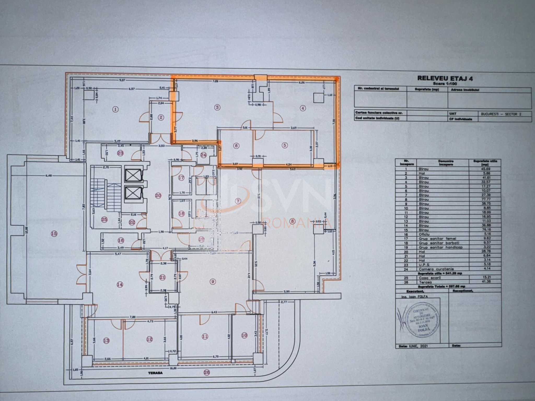 Spatiu comercial 104.45 mp Bucuresti/Barbu Vacarescu