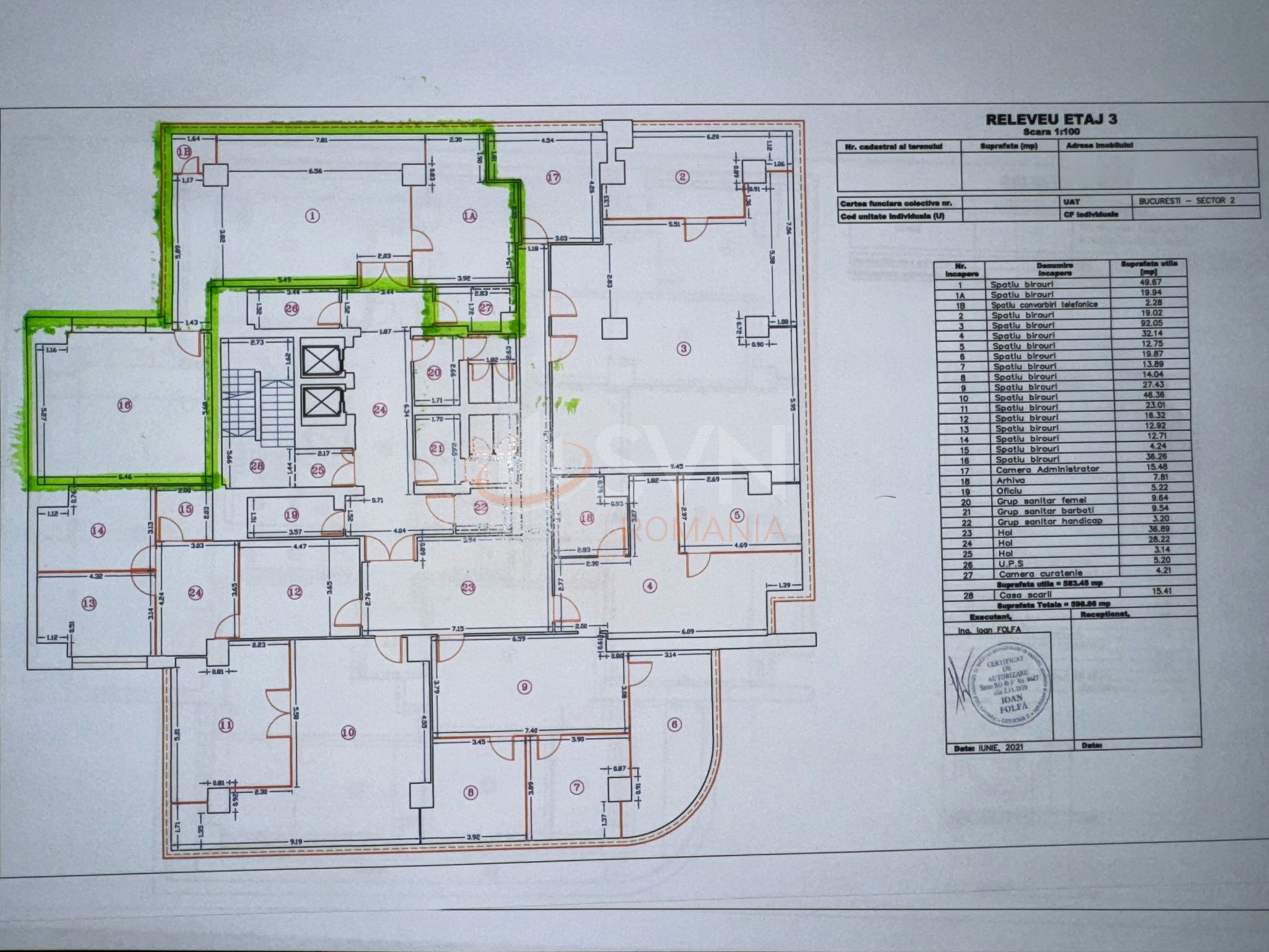 Spatiu comercial 112.6 mp Bucuresti/Barbu Vacarescu