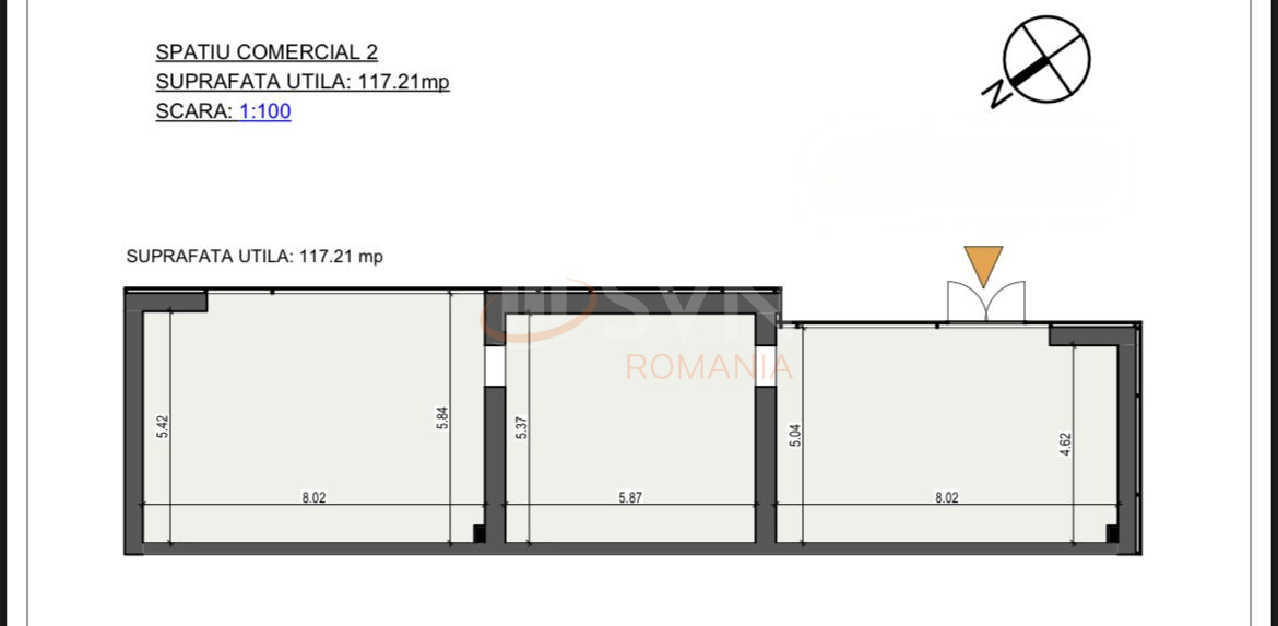 Spatiu comercial 117 mp Bucuresti/13 Septembrie