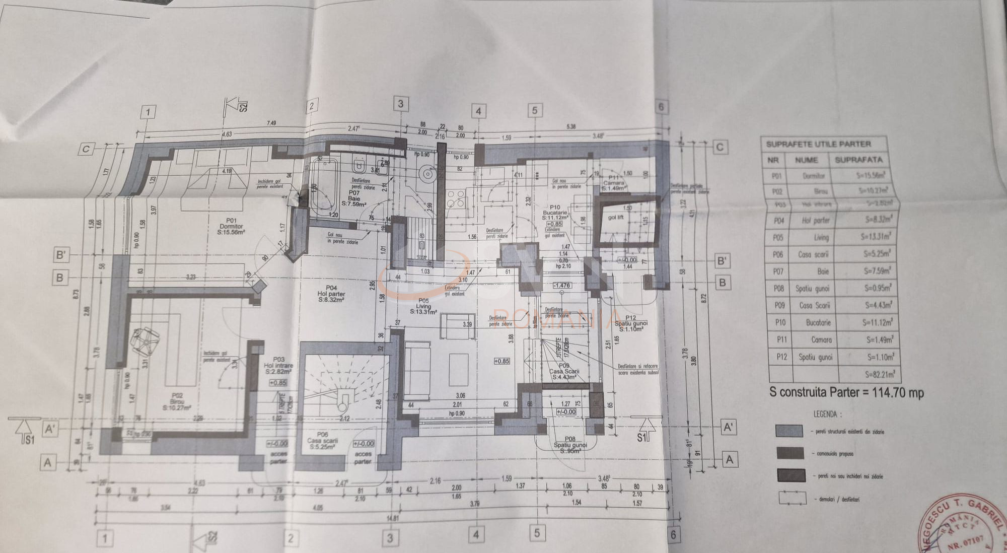 Spatiu comercial 152.73 mp Bucuresti/P-ta Romana