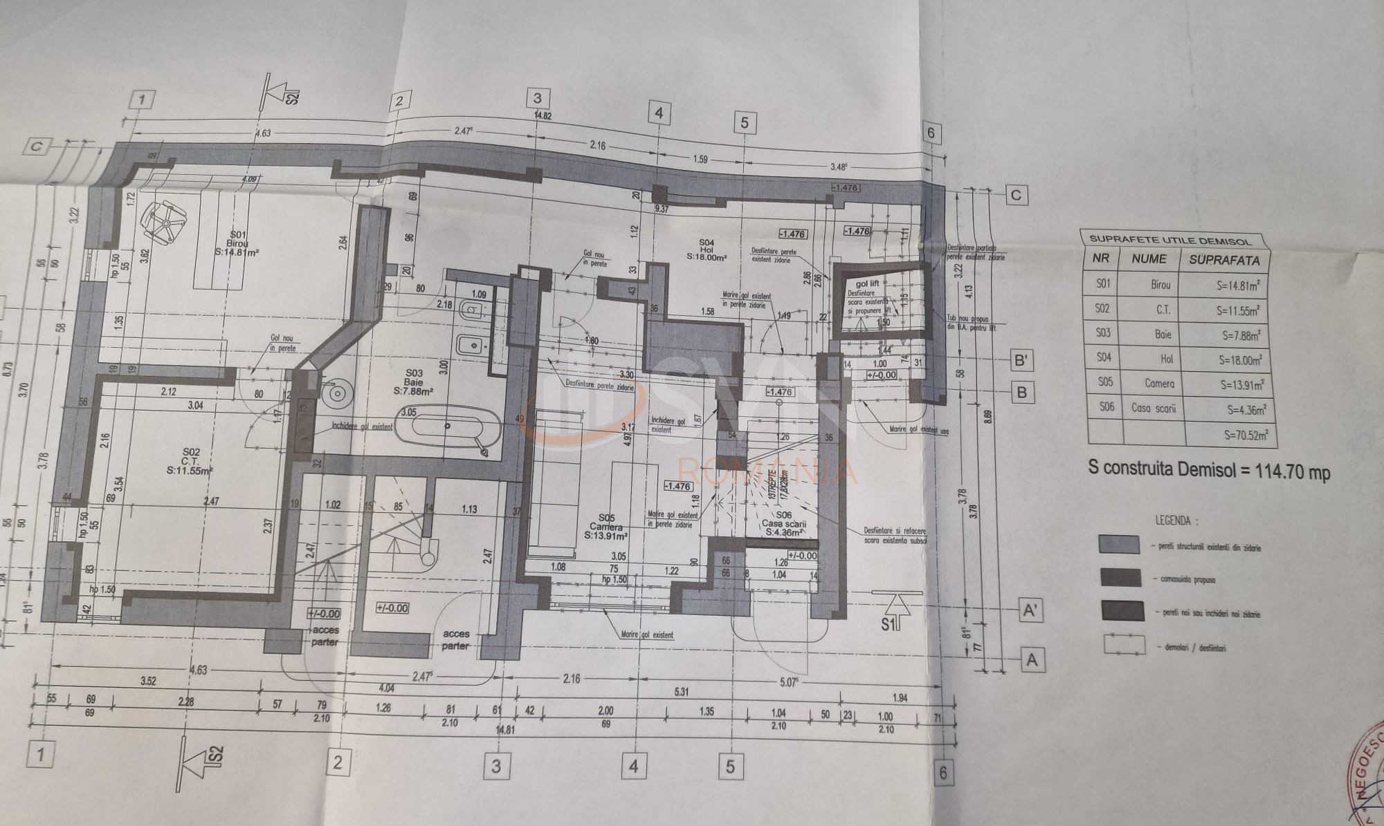 Spatiu comercial 152.73 mp Bucuresti/P-ta Romana