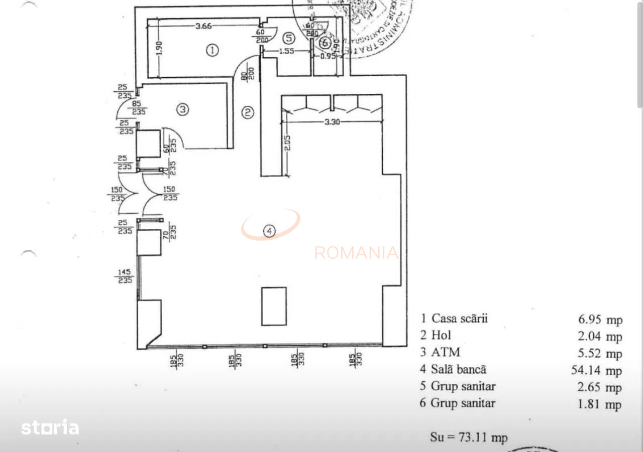 Spatiu comercial 155 mp Bucuresti/Calea Victoriei