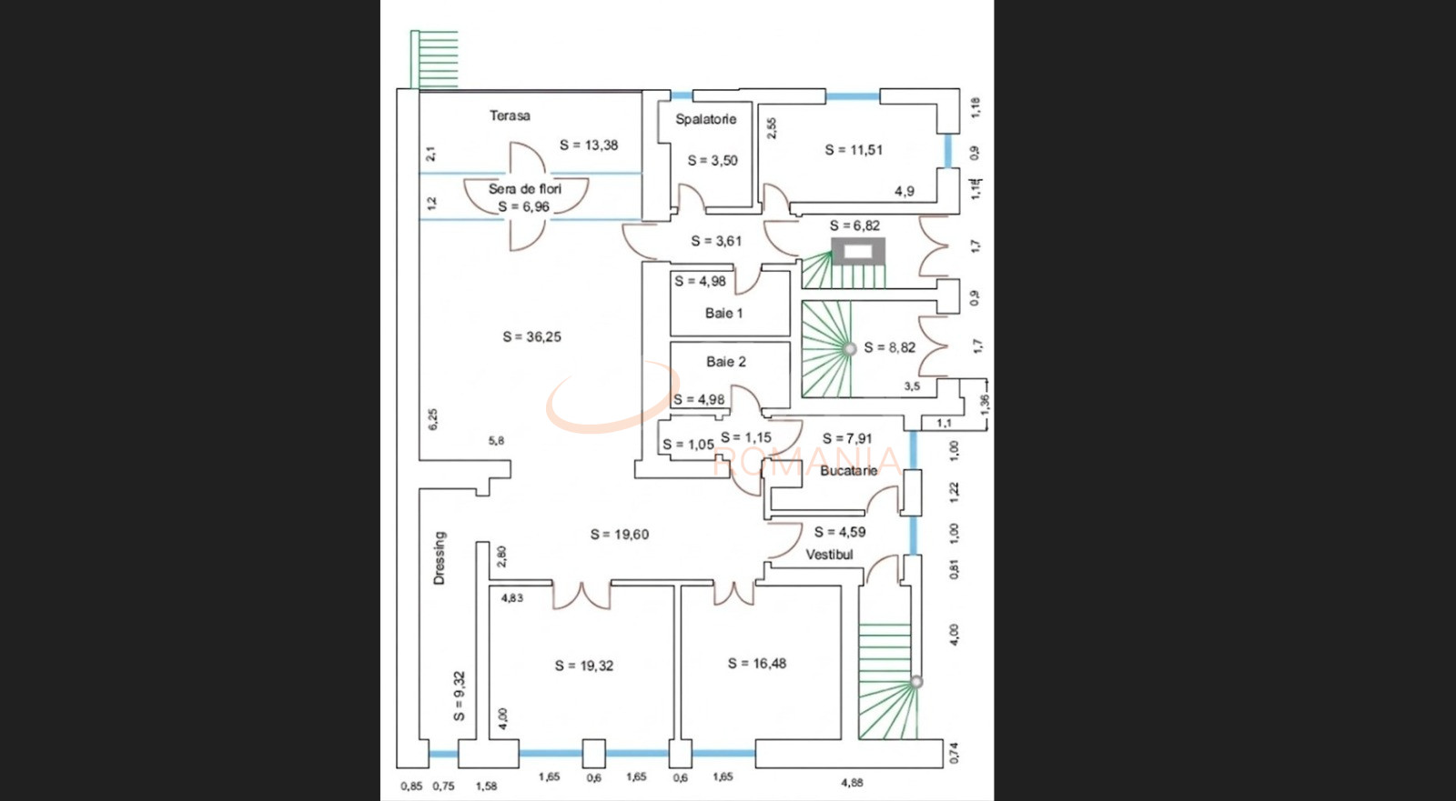 Spatiu comercial 170 mp Bucuresti/P-ta Romana