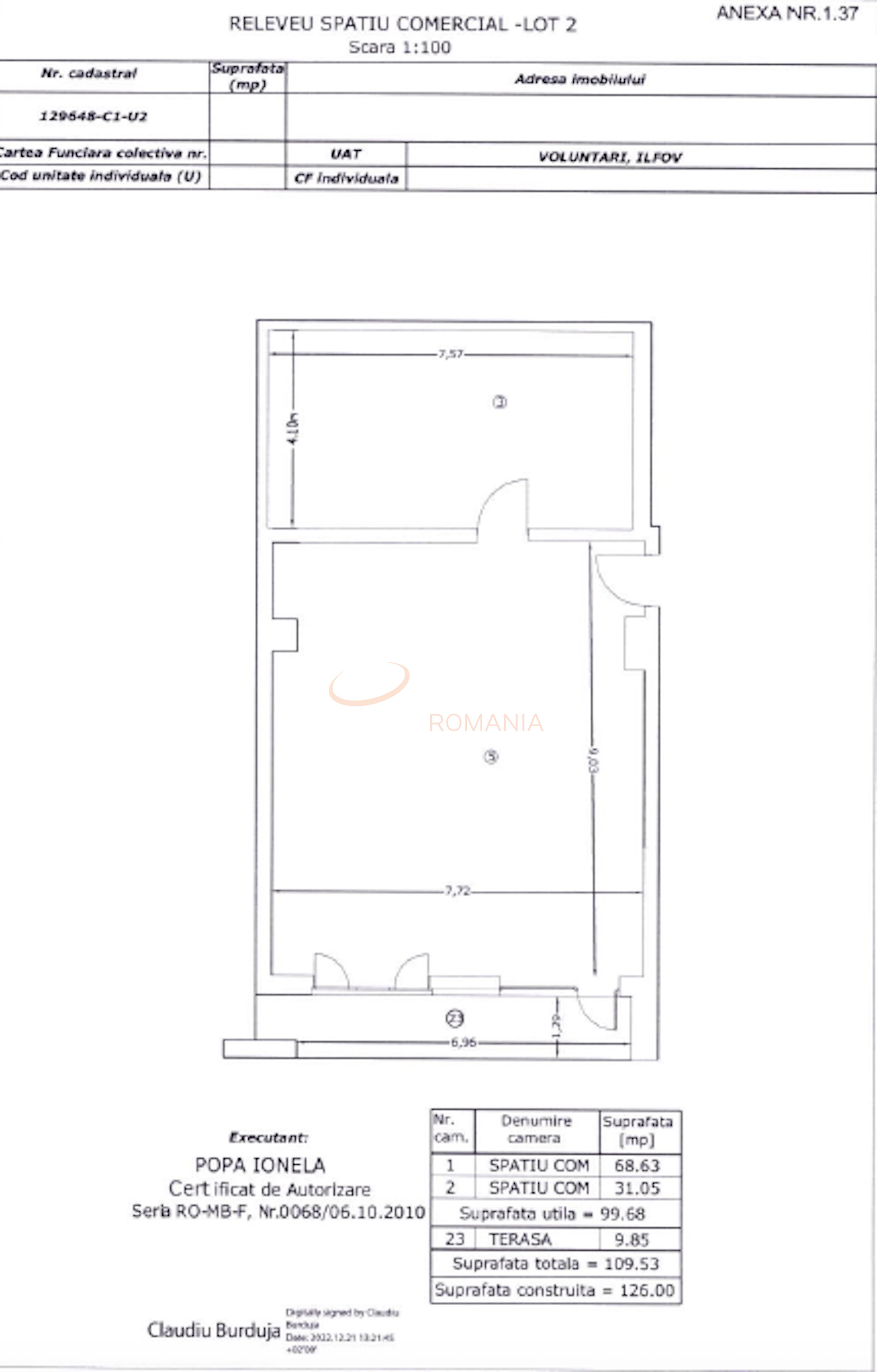 Spatiu comercial 189.81 mp Bucuresti/Pipera