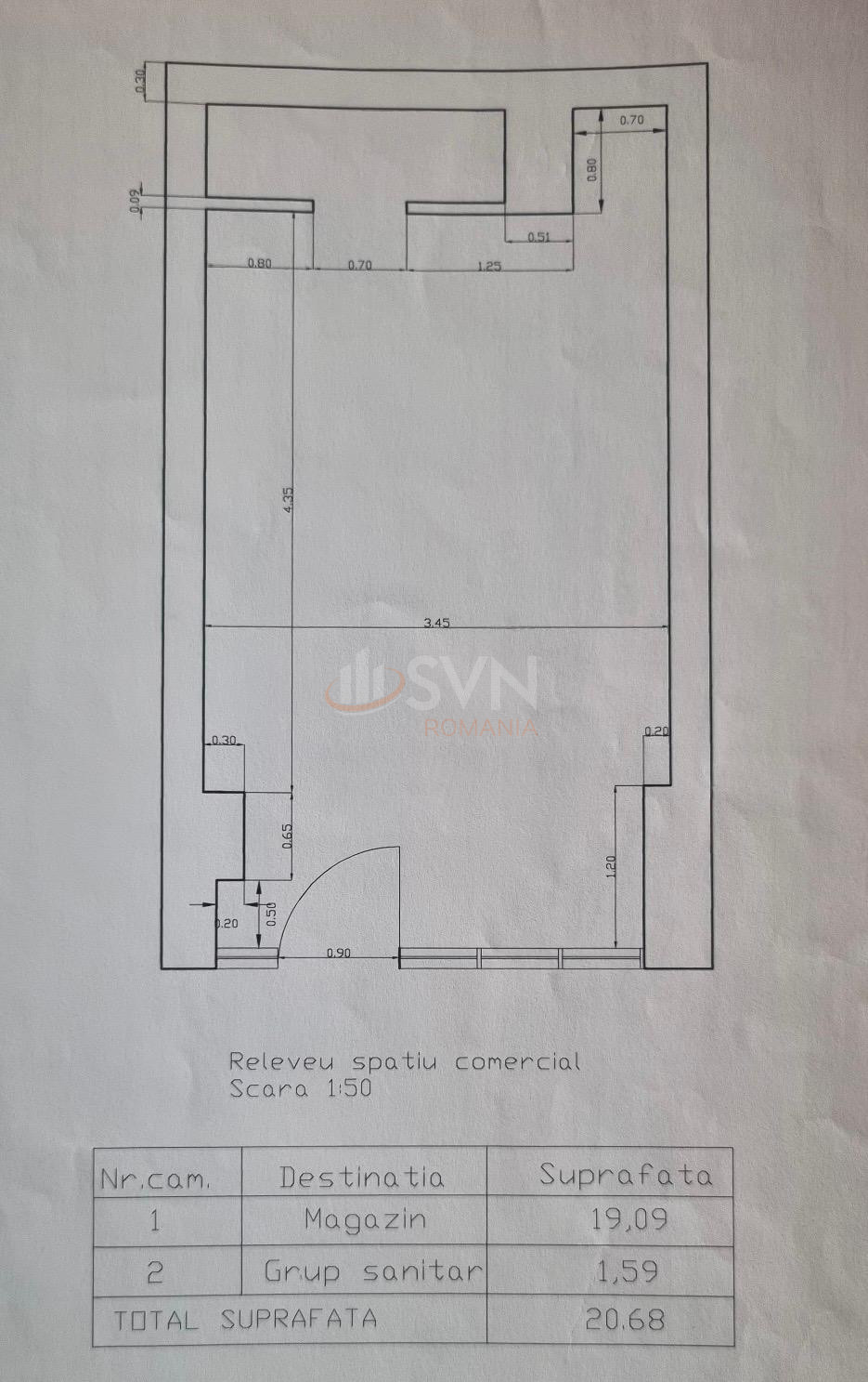Spatiu comercial 19.09 mp Bucuresti/Colentina