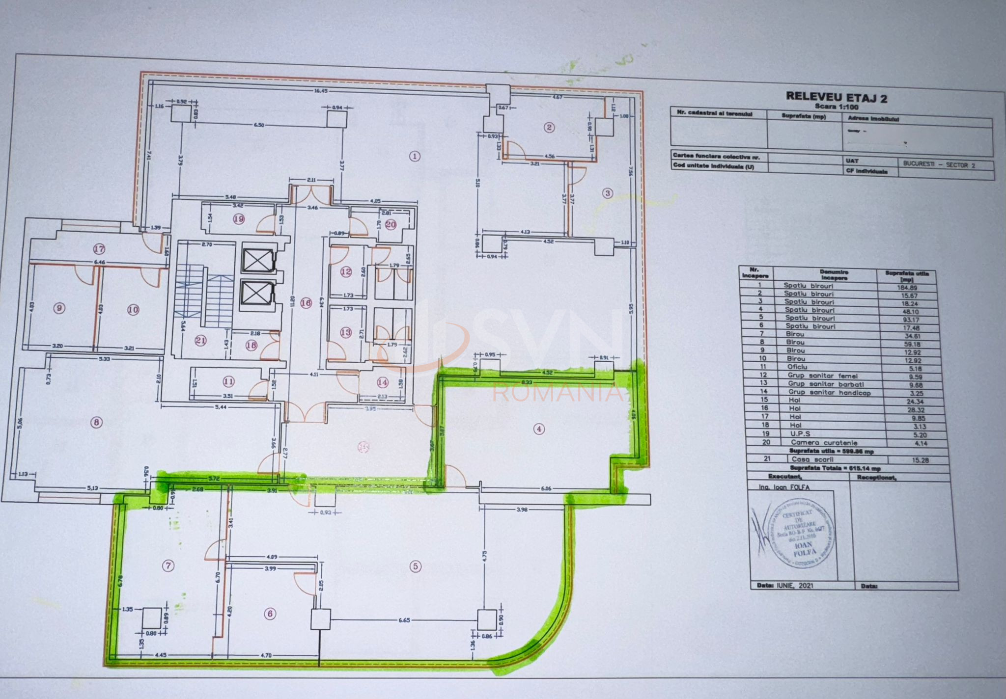 Spatiu comercial 199.35 mp Bucuresti/Barbu Vacarescu