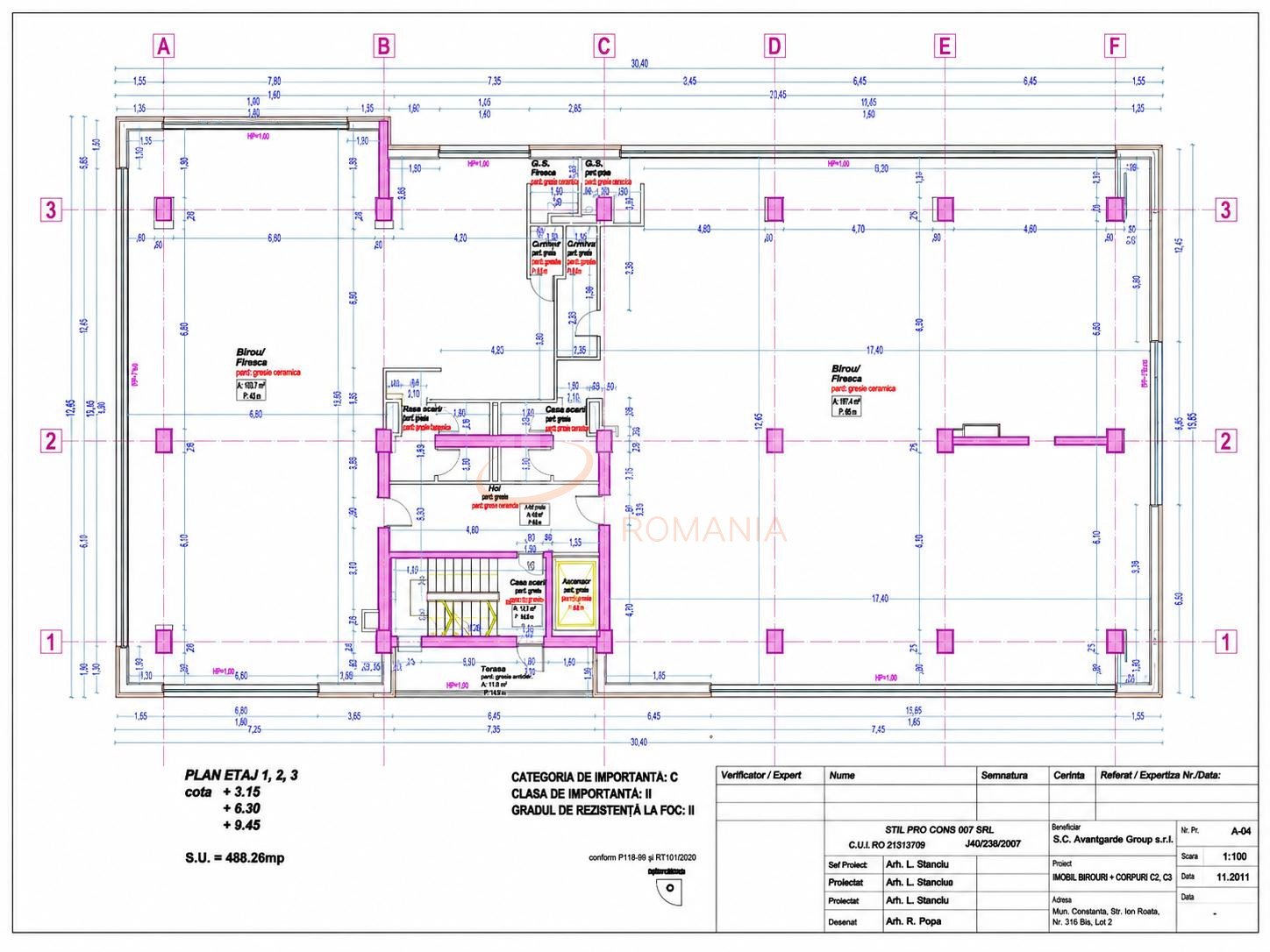 Spatiu comercial 241 mp Bucuresti/P-ta Presei Libere