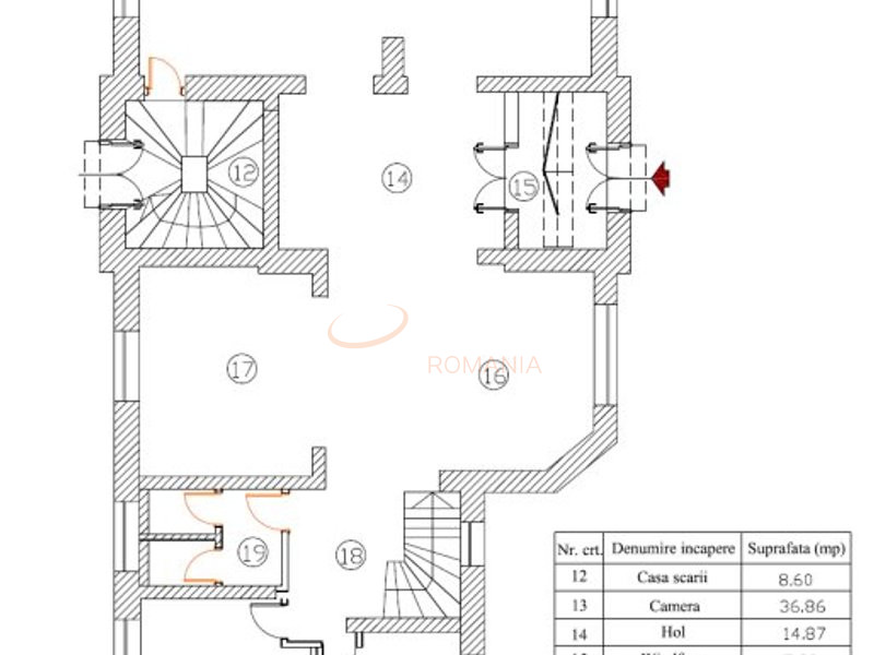 Spatiu comercial 280 mp Bucuresti/Victoriei