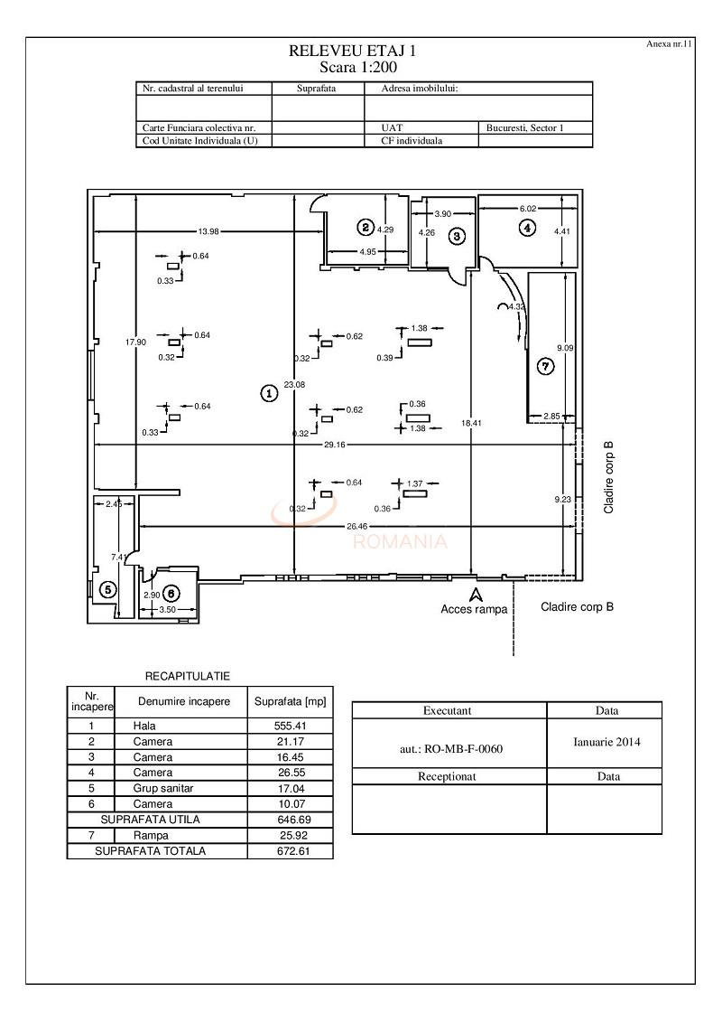 Spatiu comercial 2937 mp Bucuresti/Titulescu