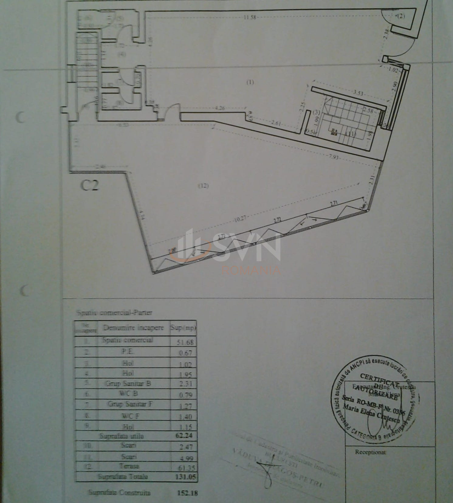 Spatiu comercial 350 mp Bucuresti/Eminescu