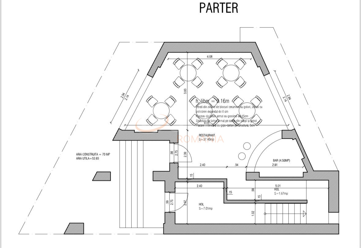 Spatiu comercial 370 mp Bucuresti/Unirii (s5)