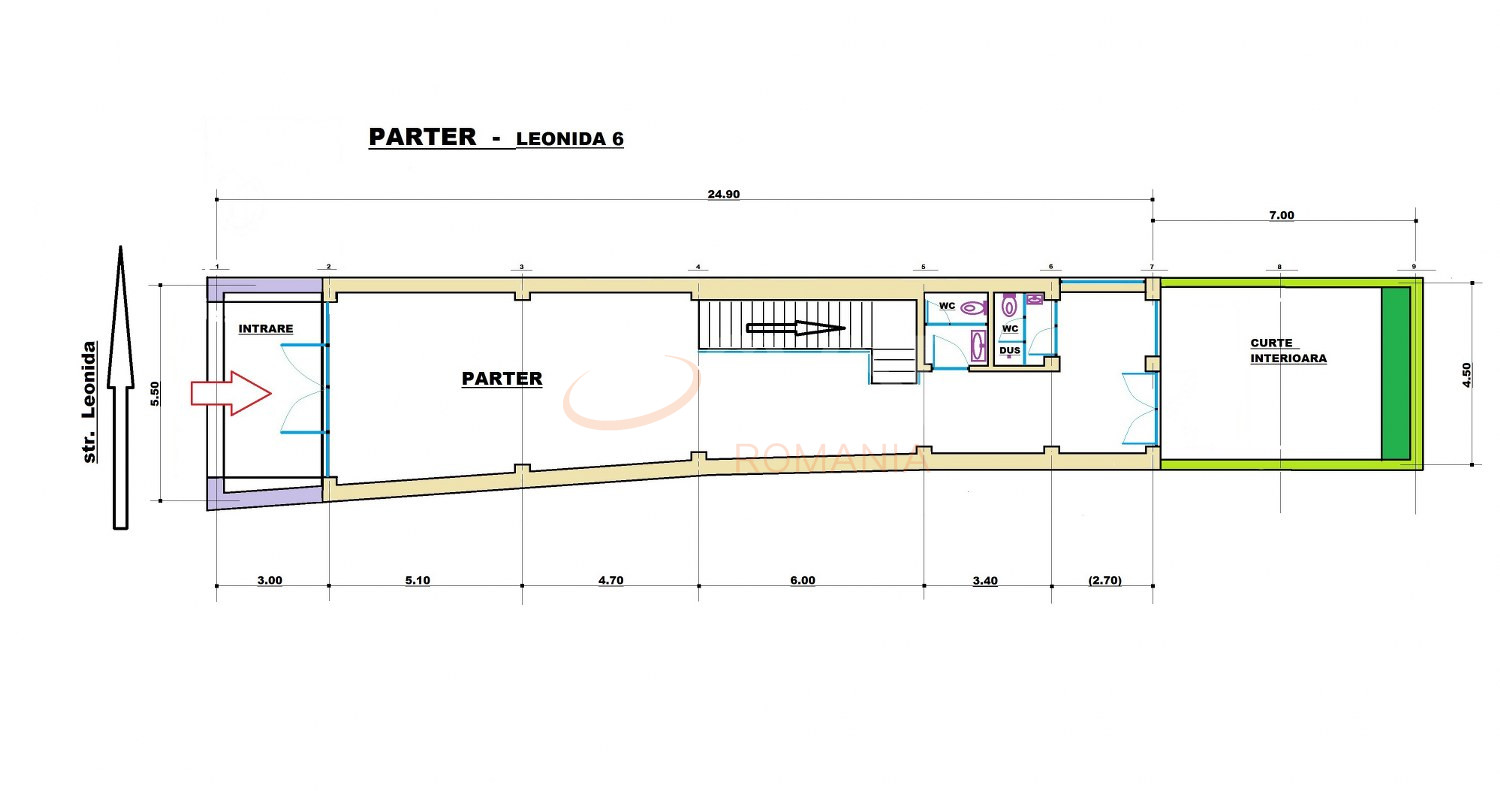 Spatiu comercial 450 mp Bucuresti/Dacia