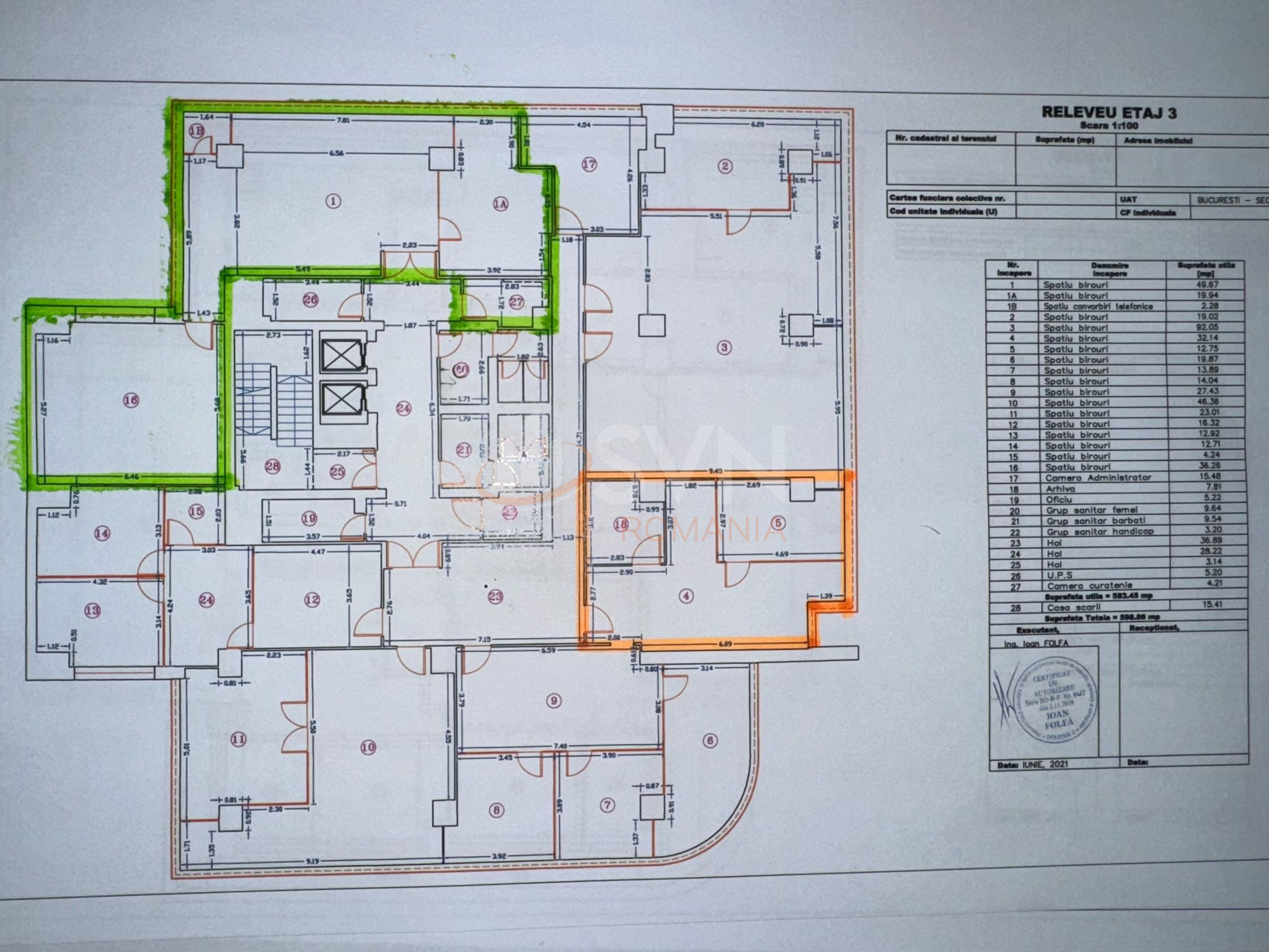 Spatiu comercial 52.7 mp Bucuresti/Barbu Vacarescu