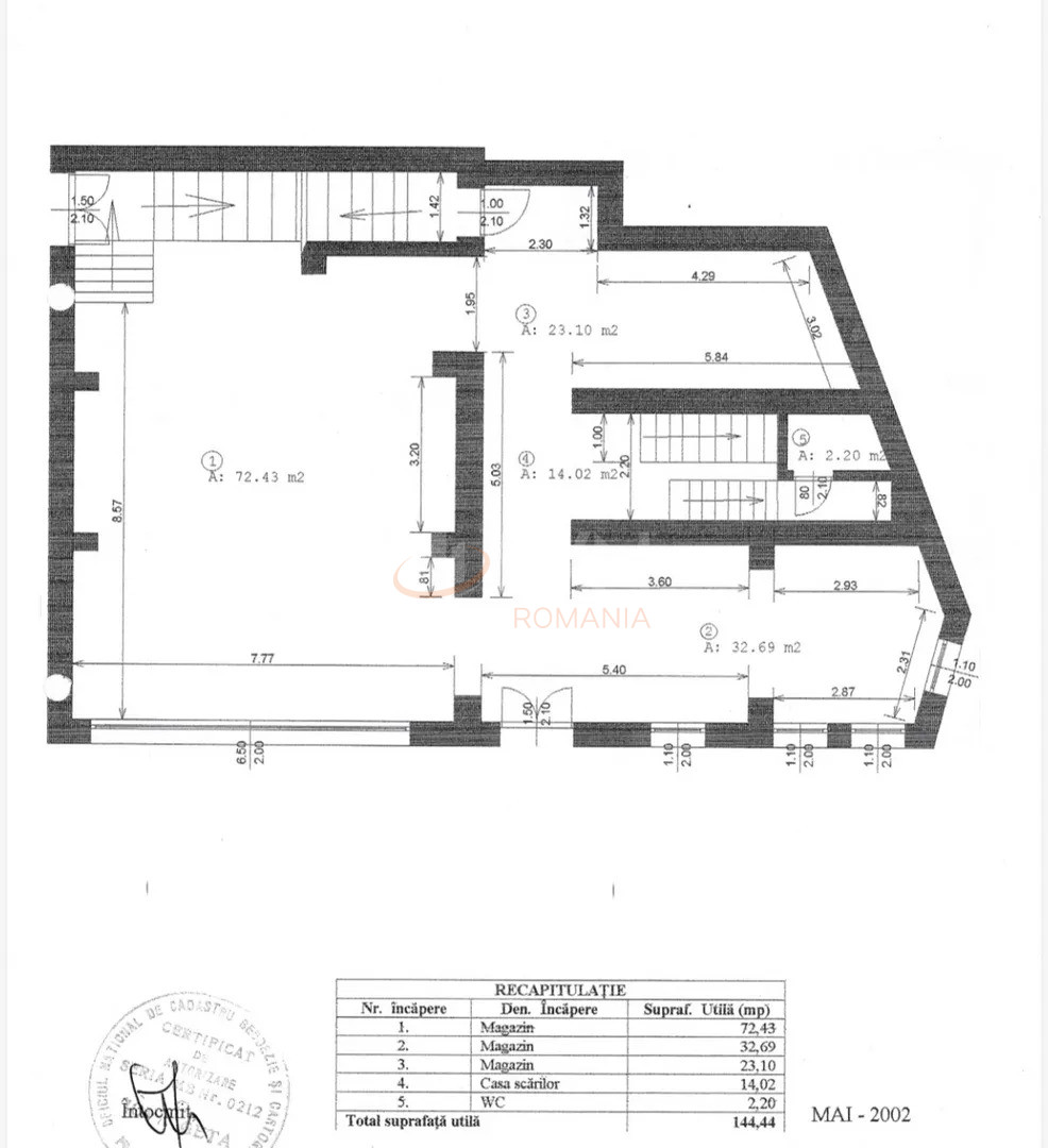 Spatiu comercial 570 mp Bucuresti/Gara De Nord
