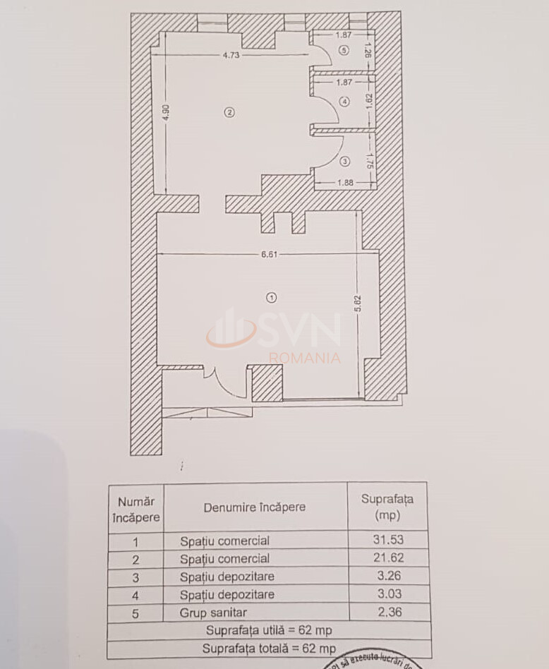 Spatiu comercial 62 mp Bucuresti/Mosilor