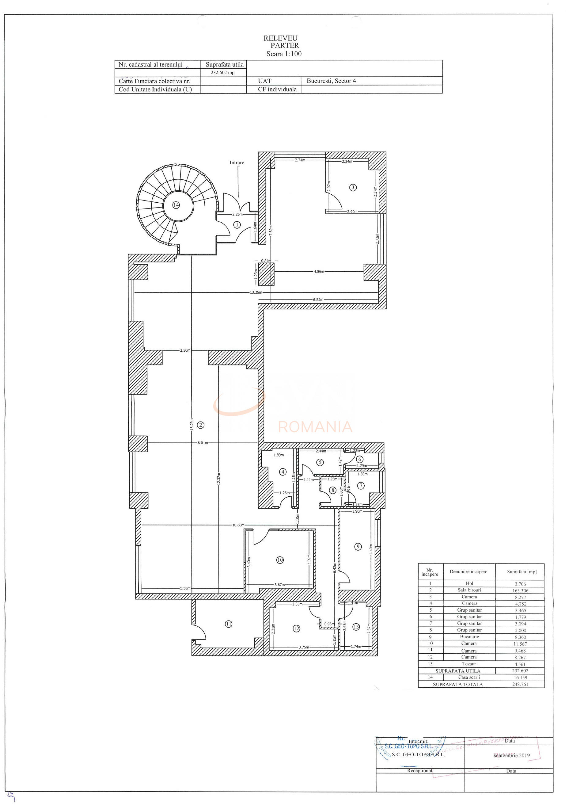 Spatiu comercial 630 mp Bucuresti/Tineretului