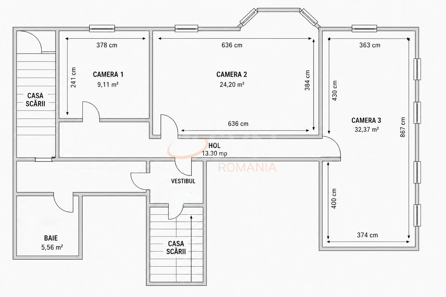 Spatiu comercial 75 mp Bucuresti/P-ta Victoriei