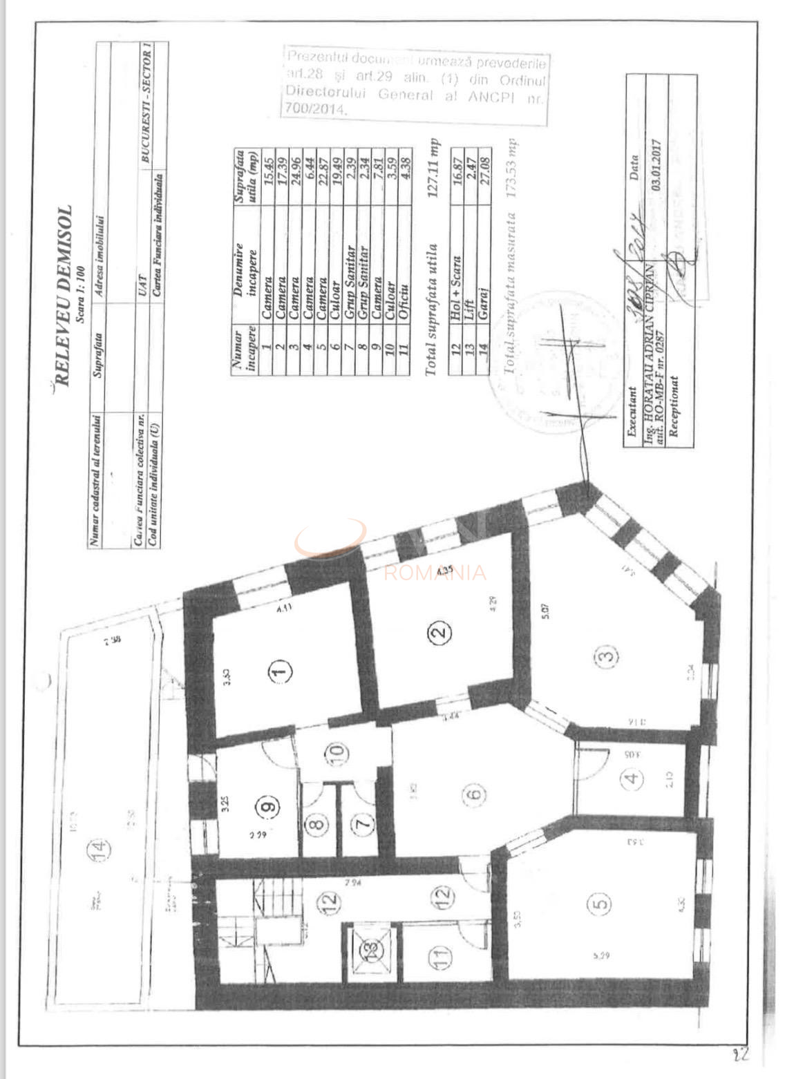 Spatiu comercial 801.32 mp Bucuresti/Cismigiu