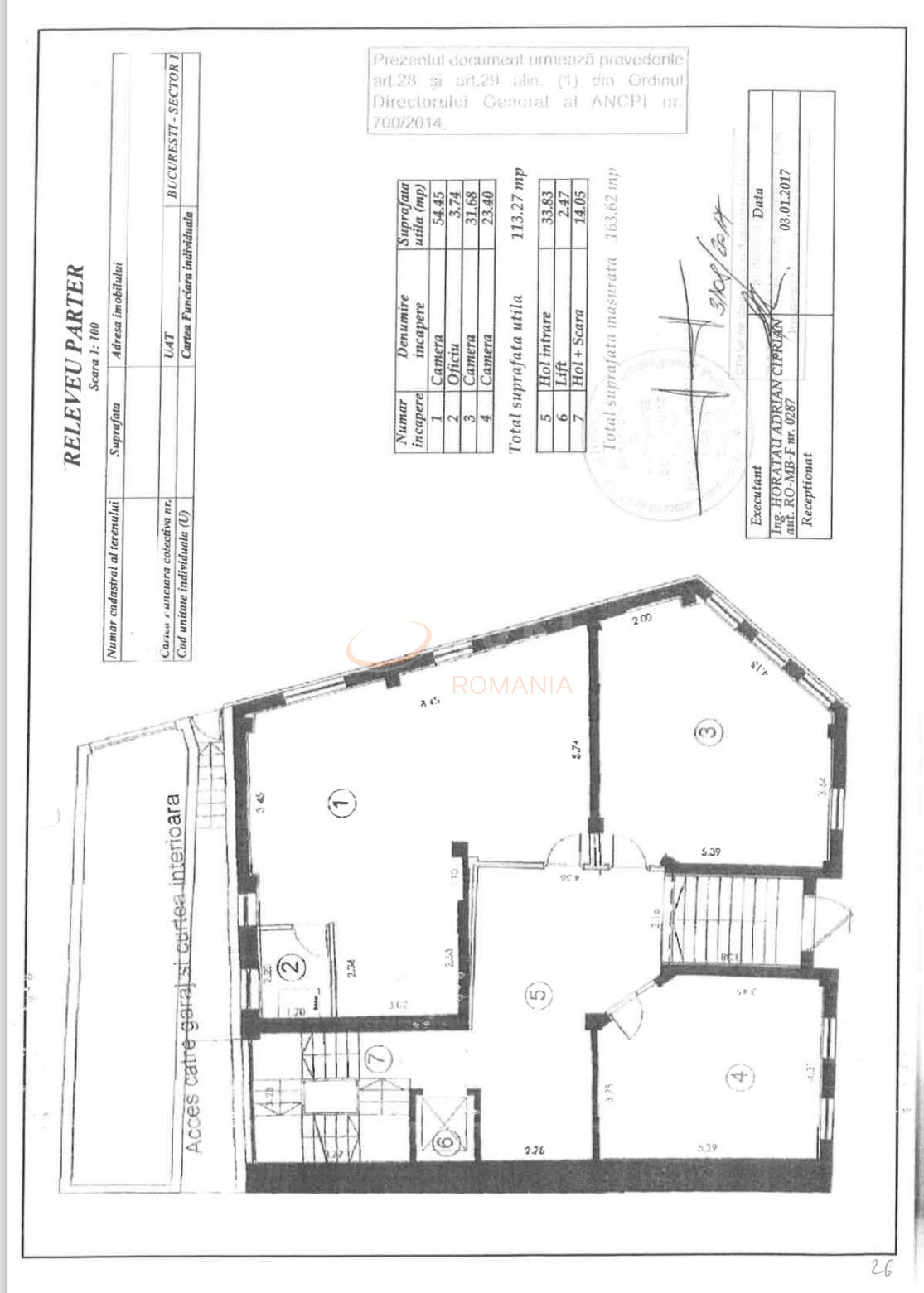 Spatiu comercial 801.32 mp Bucuresti/Cismigiu