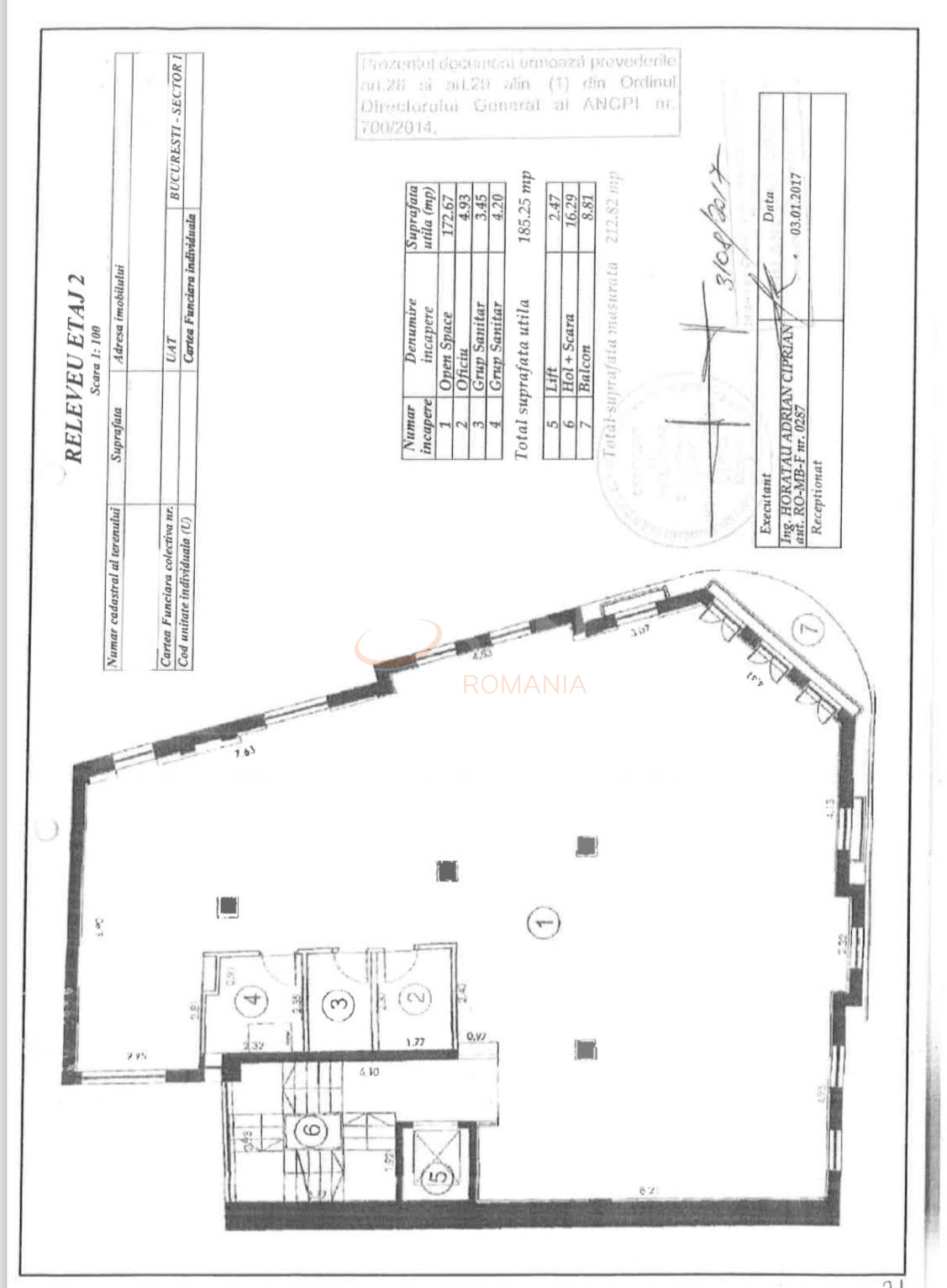 Spatiu comercial 801.32 mp Bucuresti/Cismigiu
