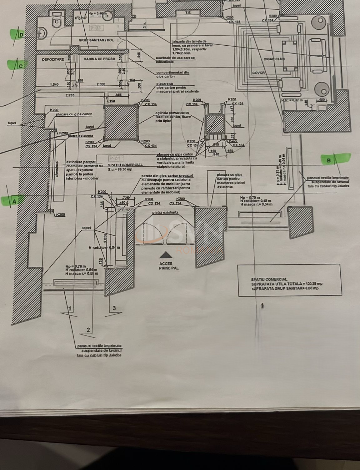 Spatiu comercial 89.3 mp Bucuresti/Dacia