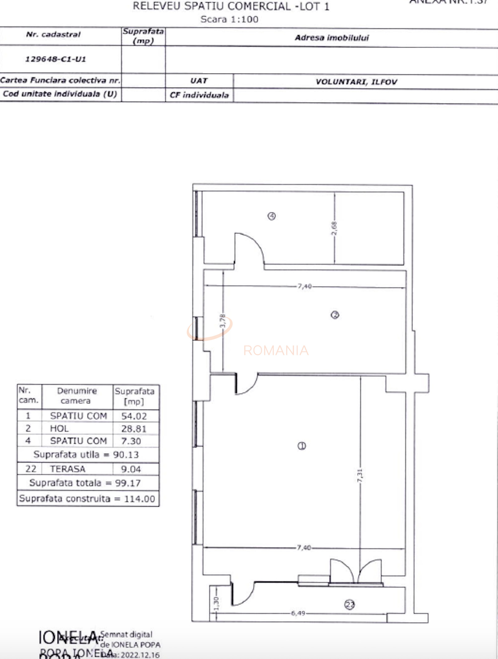 Spatiu comercial 90.13 mp Bucuresti/Pipera
