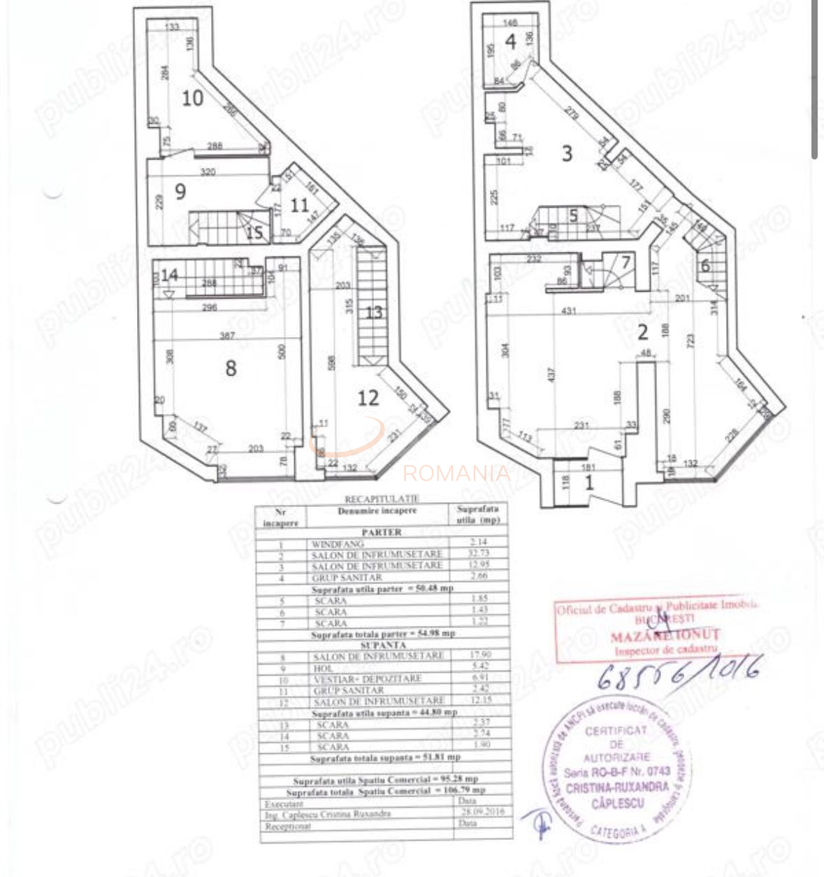 Spatiu comercial 95 mp Bucuresti/Decebal